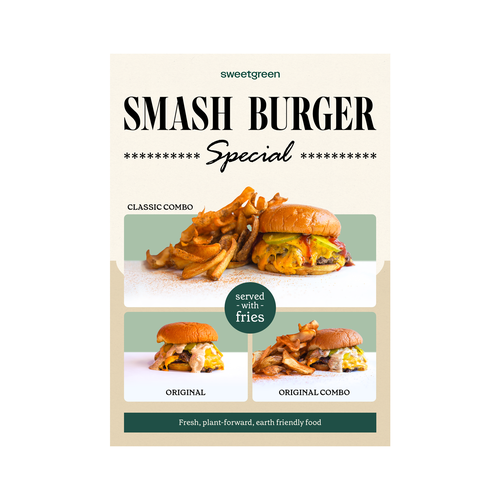 Smash Burger Marketing Materials Design by Nadhisa87