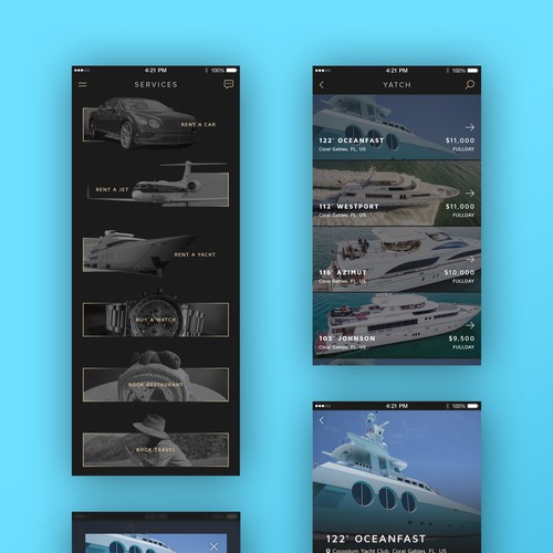 Luxury Mobile App Design by EYB