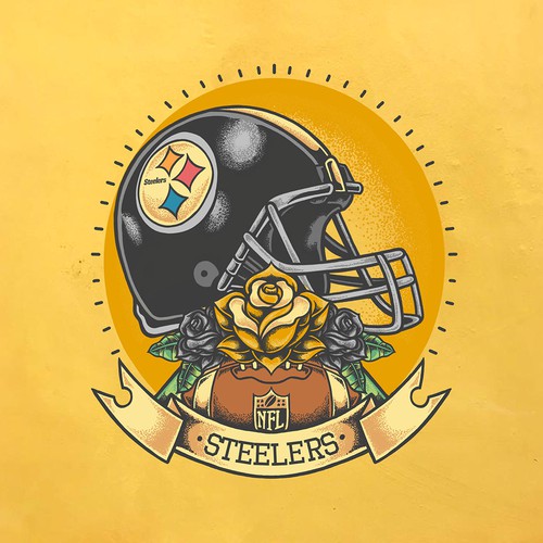 American traditional style steelers logo, Illustration or graphics contest