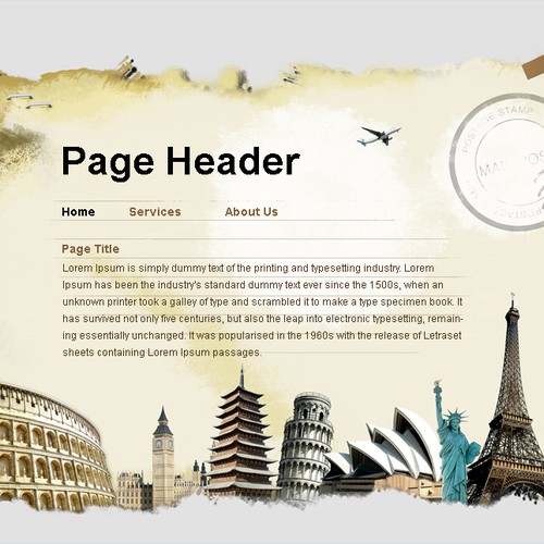 One page Website Templates デザイン by Yuv