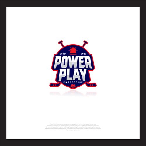 We need a powerful logo for a hockey enterprise company Design by Sangsaka Studio™