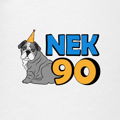 90th Birthday logo Design by *Wolverine*