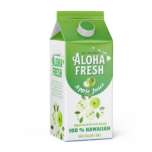 ALOHA FRESH JUICE & TEA Design by Helma