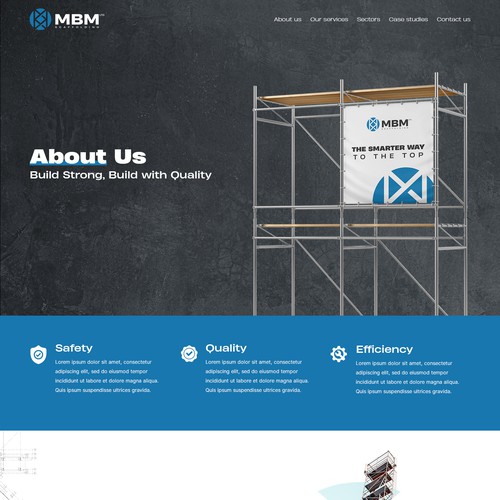 Smart, Clean, Professional - Scaffold Company Website Design by Slaviana