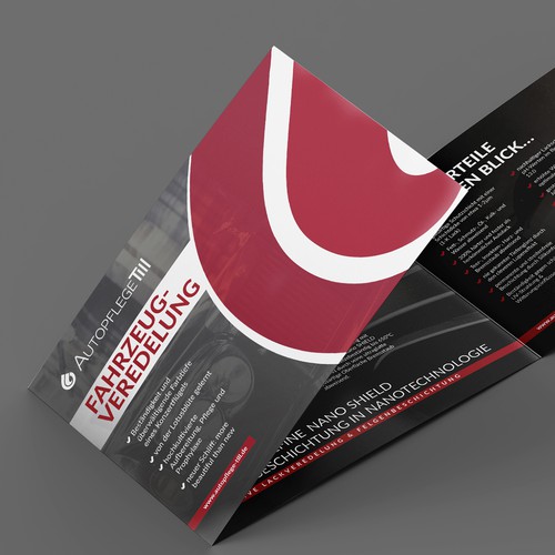 "Edle Broschüre für Fahrzeugveredelung von Luxusfahrzeugen durch Nanolackbeschichtung" winning Brochure by YaseenArt