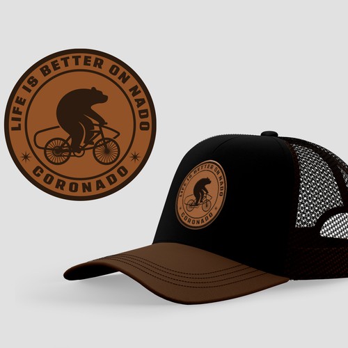 Leather Patch Hat Design by Jans...