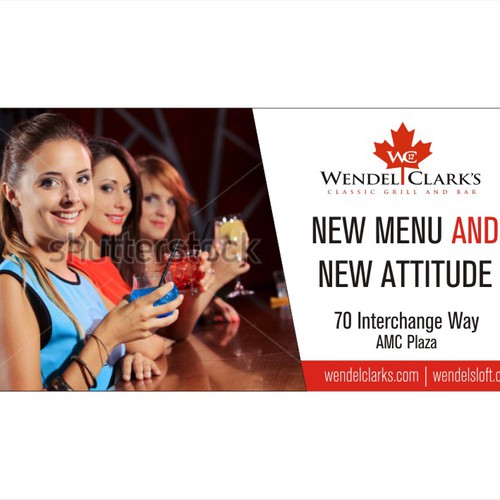 Wendel clark's bar & grill billboard, Signage contest