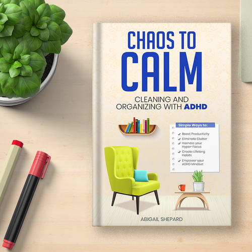 Simple and Empowering book cover for cleaning and organizing Diseño de Knorpics