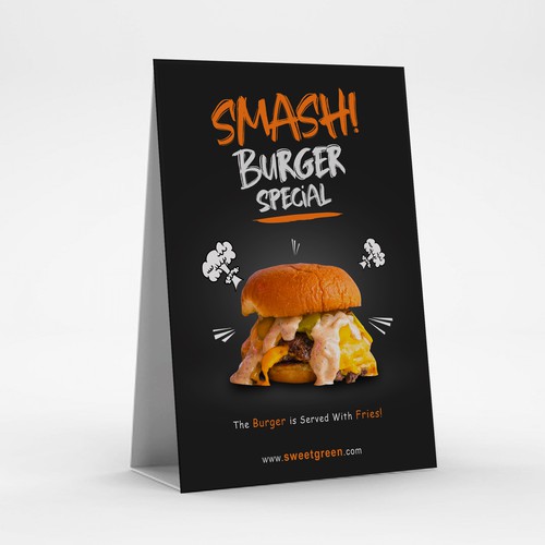 Smash Burger Marketing Materials Design by yafie.fathia