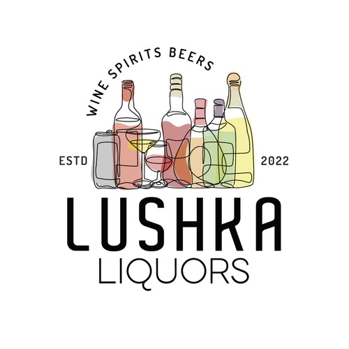 Catchy & Powerful Liquor Store Logo Design by M. Castillo Design