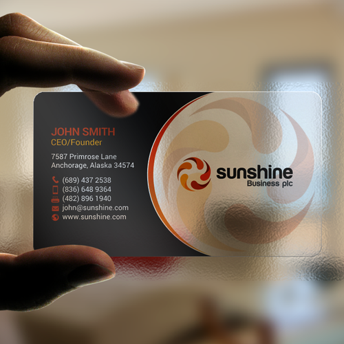 Sunshine | Business card contest