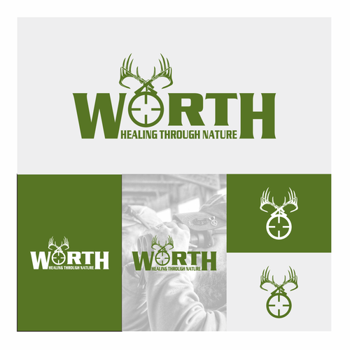 コンペ「Warrior Outdoor Recreation Therapy - WORTH Logo Design Contest」のデザイン by flowerpapermadeさん 