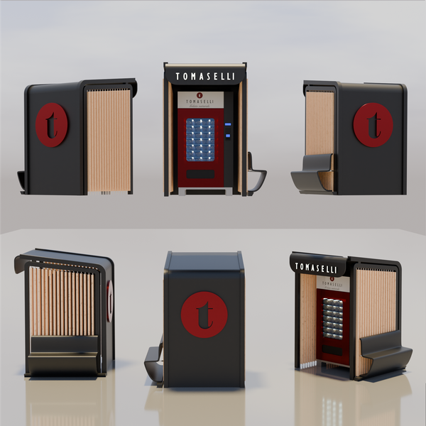3D vending machine house design.