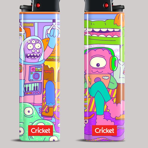 Create illustrations for a limited collection of Cricket Lighters (Multiple Winners) Design by Puding Vektor