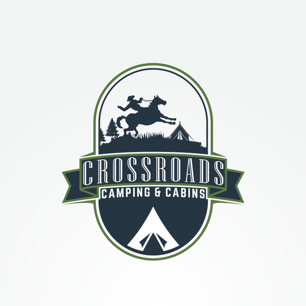 Design by t h o m titled "Crossroads Camping & Cabins"