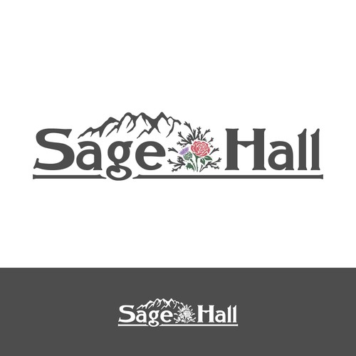 Sage Hall - Country Swing Dance & Wedding Venue Logo Design réalisé par BrainstormingDsg