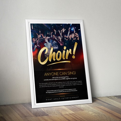 WE ARE CHOIR ad mats for Touring Production!! Design by BrainStorm.