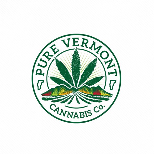 Cannabis Company Logo - Vermont, Organic Design by Yo!Design