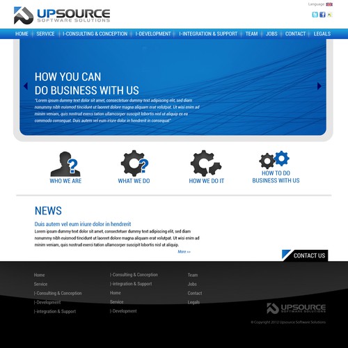 Web page design contest entry by KashiArts