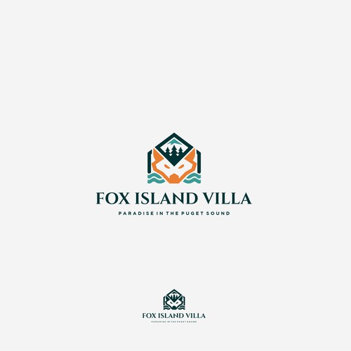 Design a Vacation Home Logo that Depicts Paradise on Fox Island Design by Fortunately_72