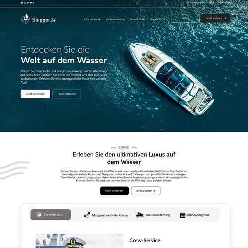 Web page design contest entry by dhery