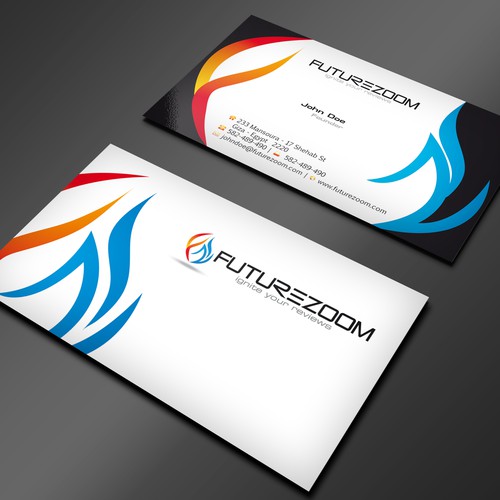 Business Card/ identity package for FutureZoom- logo PSD attached Réalisé par Advero