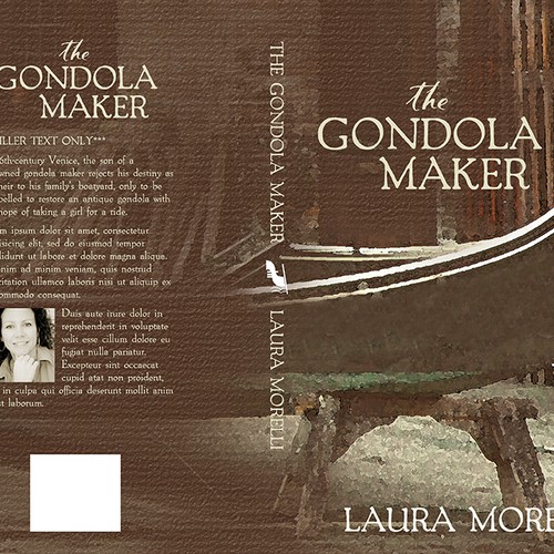 Book cover for The Gondola Maker: A novel set in 16th-century Venice Design by TeaBerry
