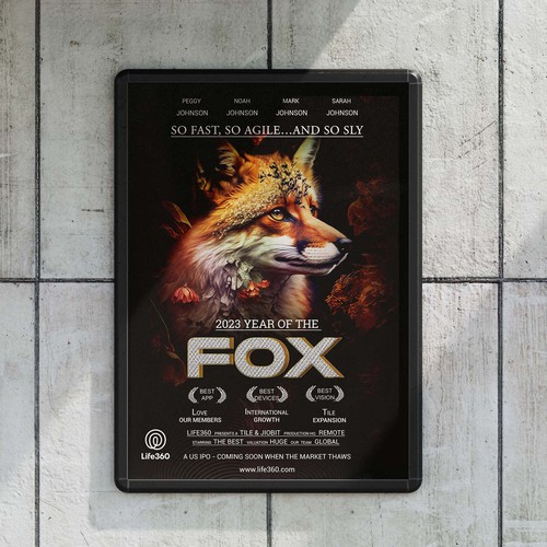 Design di Life360 2023 Year of the Fox Poster di CREATIVE ARTIFLEX
