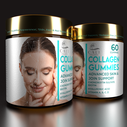 Cali Collagen Jar Label Design Contest (Luxury) Design by Parallax™