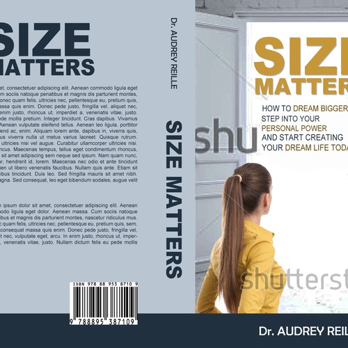 Design an Inspiring Book Cover for "Size Matters" on Dreaming Big! Design by VaMeDe