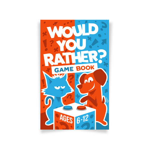 Fun design for kids Would You Rather Game book デザイン by bloc.