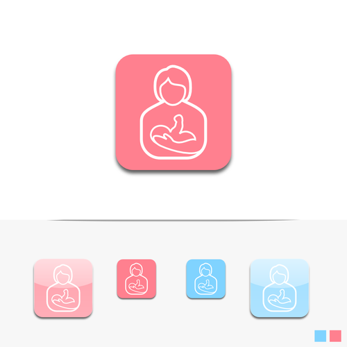 App icon for breast feeding app Design by K-Art Lab