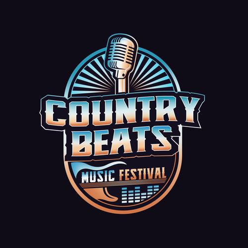 Iconic logo for iconic event for country music festivals in Florida Design by Mouser®