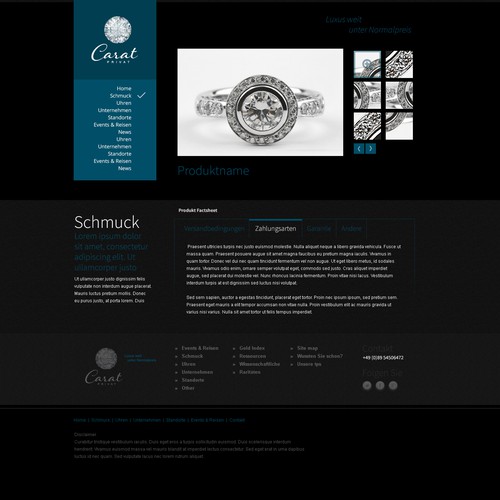 Web page design contest entry by Marynaaheika