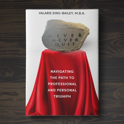 NEVER NEVER QUIT BOOK COVER DESIGN Design by Aaniyah.ahmed