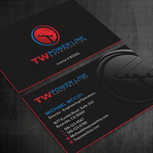 Business Card for a high voltage company Design by Felix SH