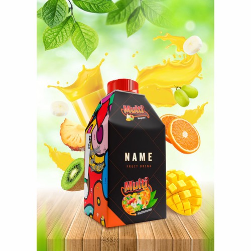 Dynamic poster design for Fruit Juice advertisement-ontwerp door Darka V