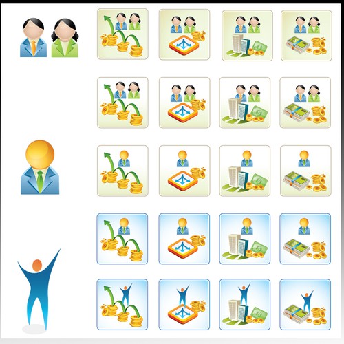 ERP Icons Ontwerp door flashing