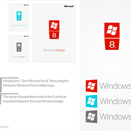 Design di Redesign Microsoft's Windows 8 Logo – Just for Fun – Guaranteed contest from Archon Systems Inc (creators of inFlow Inventory) di TechnoFou