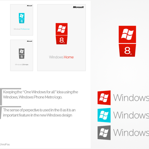 Redesign Microsoft's Windows 8 Logo – Just for Fun – Guaranteed contest from Archon Systems Inc (creators of inFlow Inventory) Design réalisé par TechnoFou