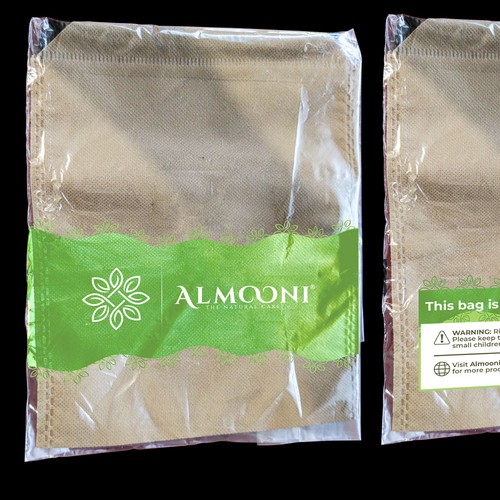 Design a simple yet elegant polybag packaging for our loofah brand Design by malabari