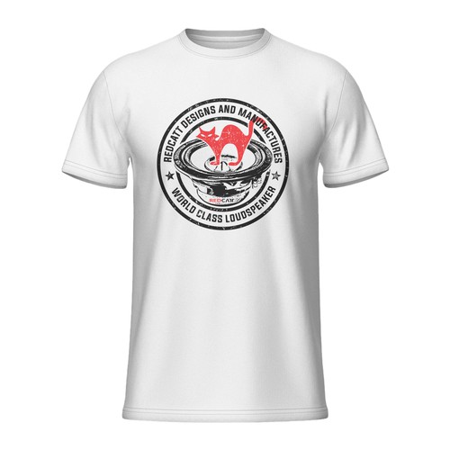 T-shirt design for audio brand Design by -Diamond Head-