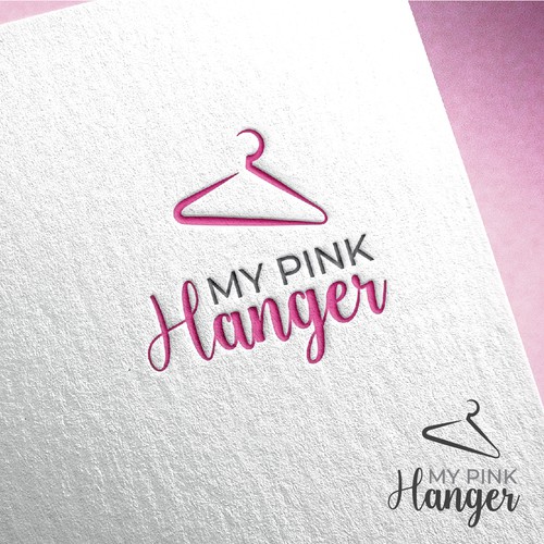 Stylist in Need of Iconic Pink Hanger Logo Design by Digitalum