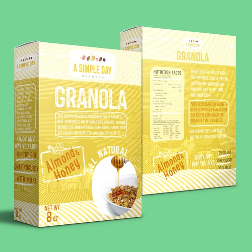 A Simple Day Granola Box Design Design by kec99