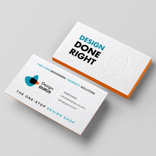 Business Card for DesignGurus.com Design by Birendra Chandra Das