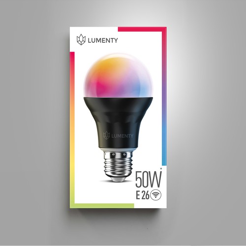 We need to create a sophisticated package for smart lamps. Design by Dimanist