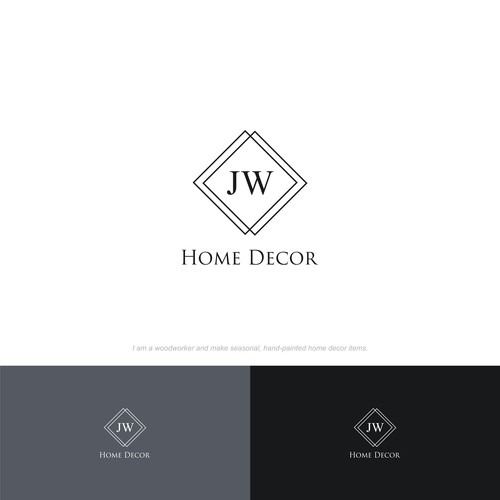 JW Home Decor Logo Design by ZellindStudio