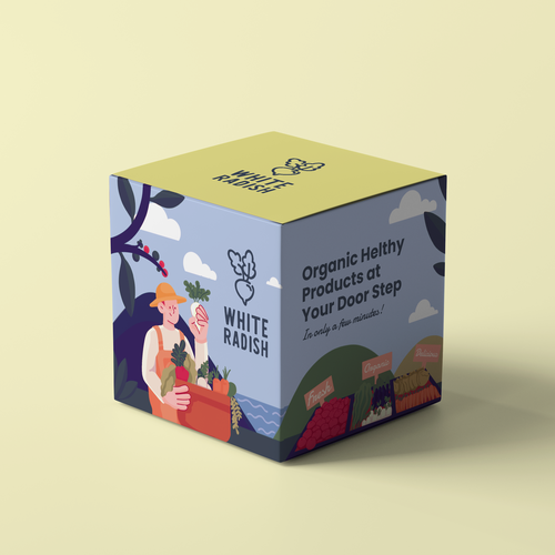 WHITE RADISH-meal prep box Design by Renata Lisboa