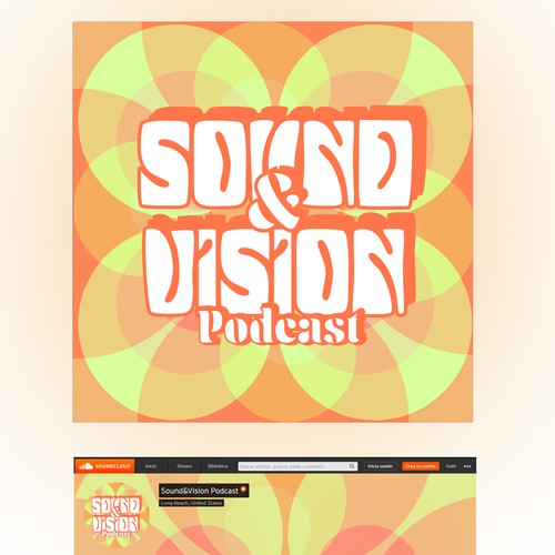 Design a retro-inspired cover art image for a music podcast Design by LOBETE