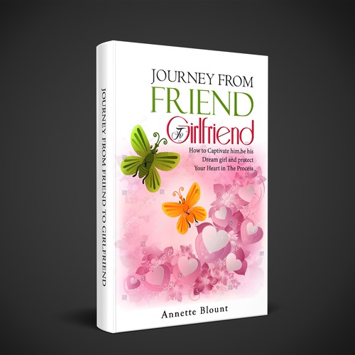 Design a book cover that is fun and playful to help single women experience love beyond friendship Design by Lans Flare